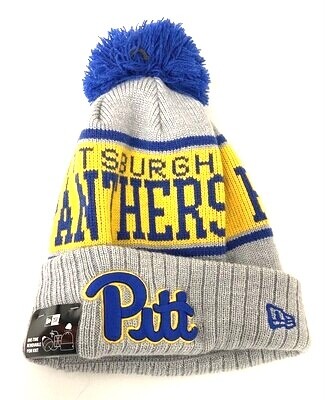 Pitt Panthers Men's New Era Cuffed Pom Knit Hat