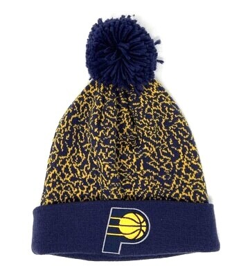 Indiana Pacers Men’s Mitchell & Ness Cuffed Pom Knit Hat