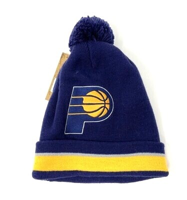 Indiana Pacers Men’s Mitchell & Ness Cuffed Pom Knit Hat