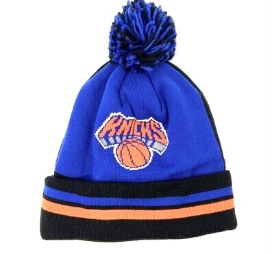 New York Knicks Men’s Mitchell & Ness Cuffed Pom Knit Hat