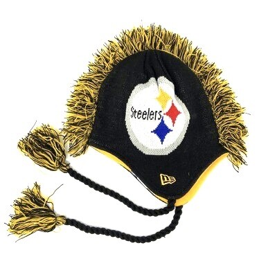 Pittsburgh Steelers Men's New Era Tassel Knit Hat