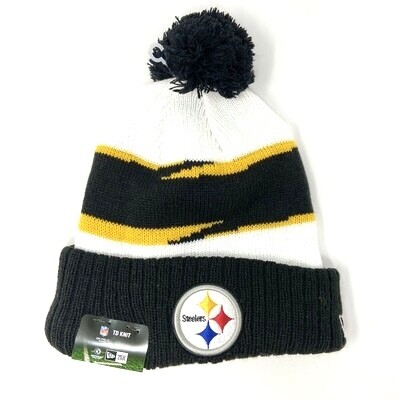 Pittsburgh Steelers Men's New Era Cuffed Pom Knit Hat