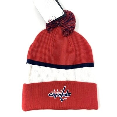 Washington Capitals Men’s Fanatics Cuffed Pom Knit Hat Washington Capitals Men’s Fanatics Cuffed Pom Knit Hat