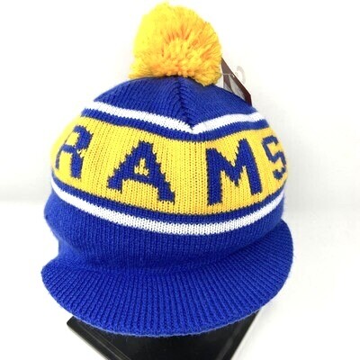 Los Angeles Rams Men’s Mitchell & Ness Pom Knit Hat