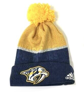 Nashville Predators Men’s Adidas Cuffed Pom Knit Hat