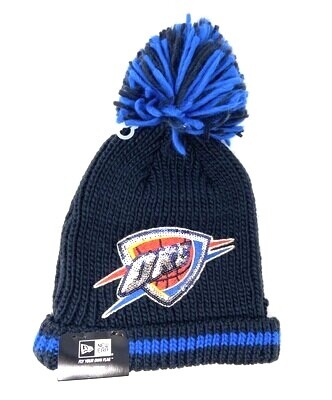 Oklahoma City Thunder Women's New Era Cuffed Pom Knit Hat