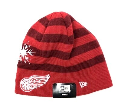 Detroit Red Wings Women's New Era Snowdrift Knit Hat