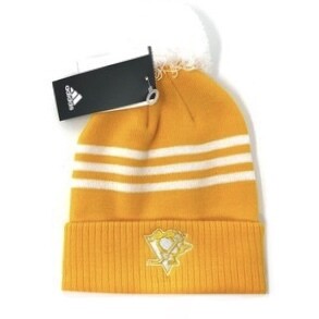 Pittsburgh Penguins Men's Adidas Cuffed Pom Knit Hat