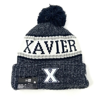 Xavier Musketeers New Era Cuffed Pom Men's Knit Hat