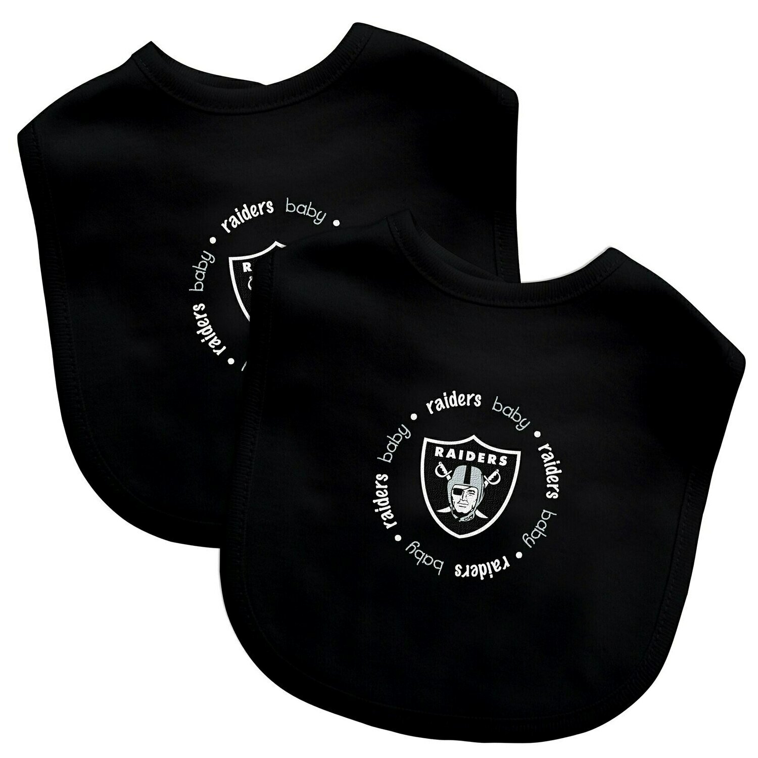 Las Vegas Raiders 2 pack Baby Bib Set