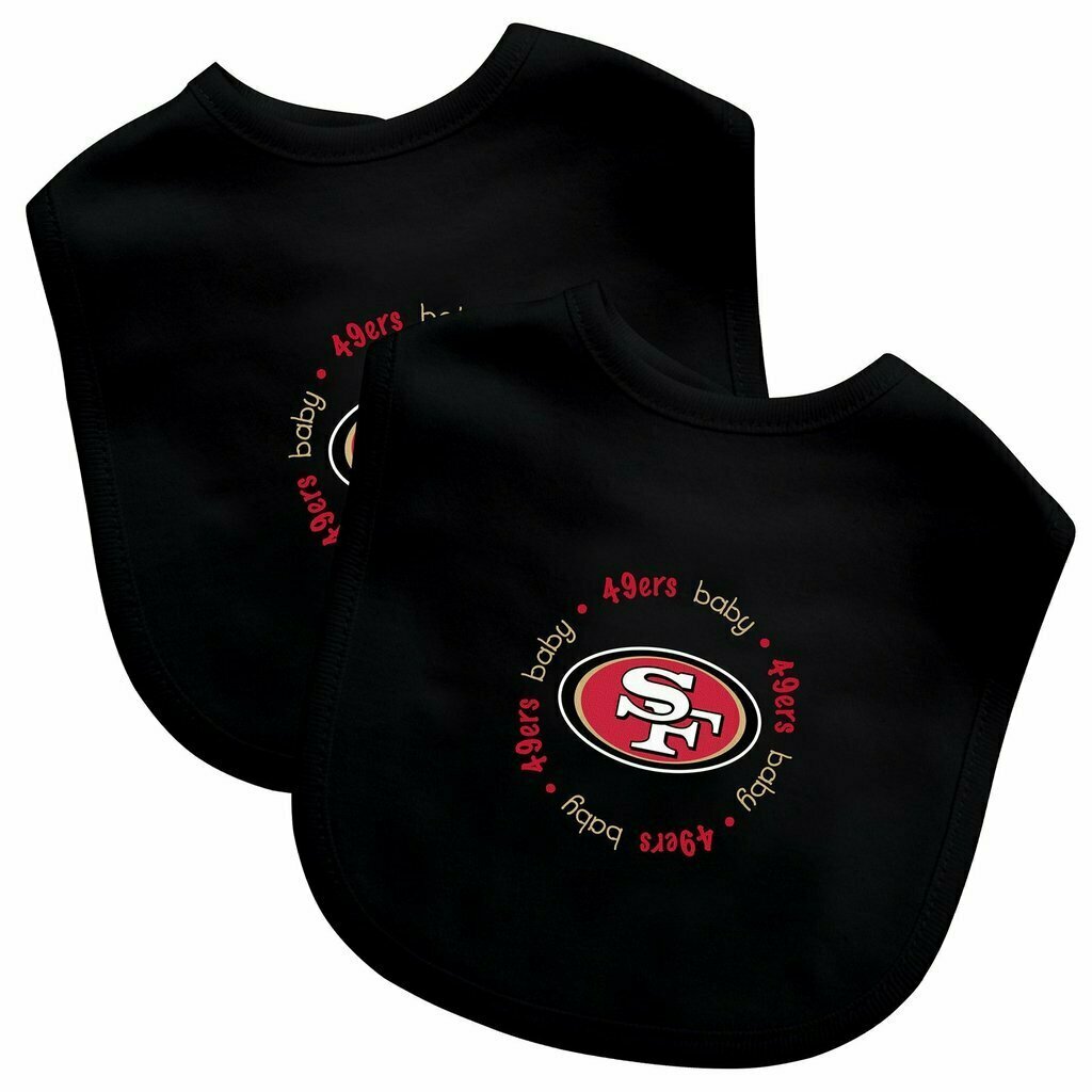San Francisco 49ers 2 pack Baby Bib Set
