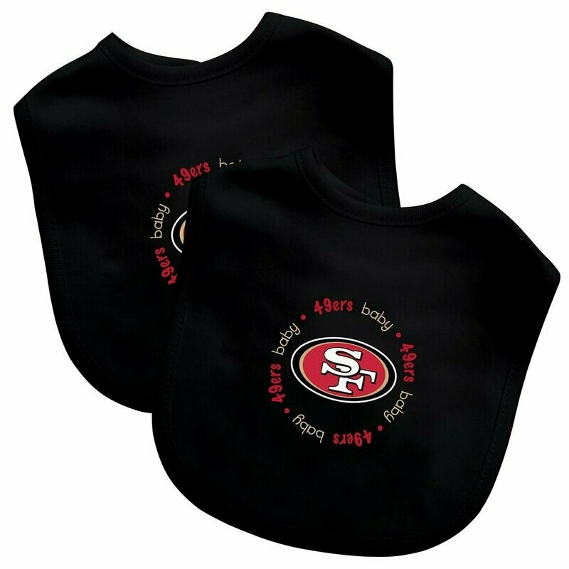 San Francisco 49ers 2 pack Baby Bib Set