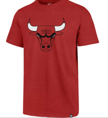Chicago Bulls Red Men’s 47 Brand Cotton Logo T-Shirt