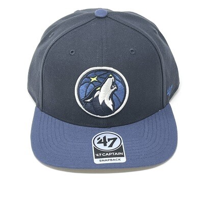 Minnesota Timberwolves Men’s 47 Brand Captain Snapback Hat