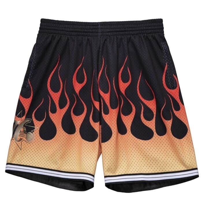 Philadelphia 76ers 2000-01 Men's Mitchell & Ness Flames Swingman Shorts, Size: Medium
