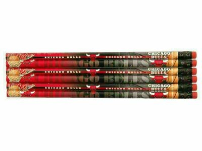 Chicago Bulls 6 Pack Pencils Chicago Bulls 6 Pack Pencils