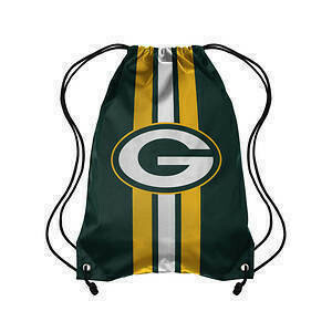 Green Bay Packers Striped Drawstring Backpack
