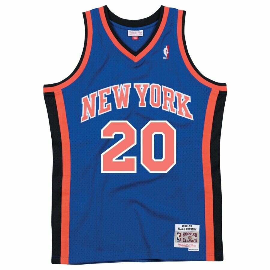 New York Knicks Allan Houston 1998-99 Men's Blue Mitchell & Ness Swingman Jersey