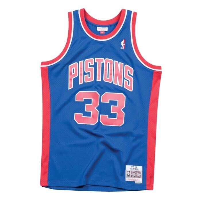 Detroit Pistons Grant Hill Blue Swingman Jersey