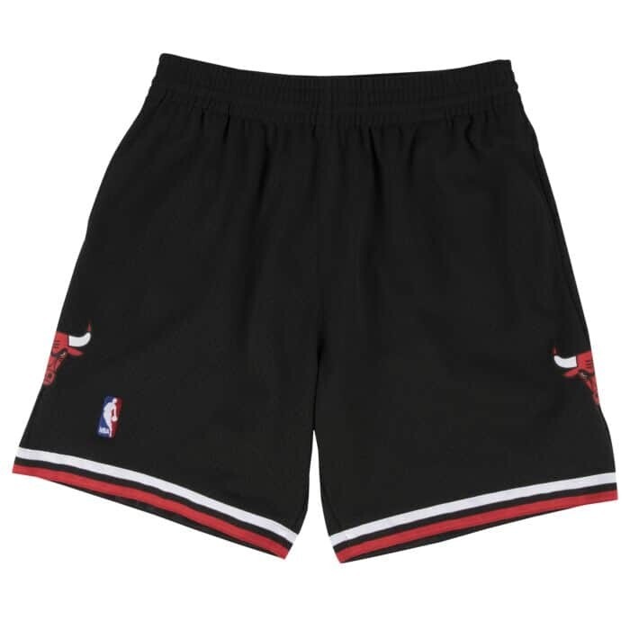 Chicago Bulls 97-98 Men's Black Mitchell & Ness Swingman Shorts