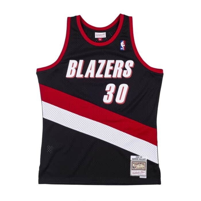 Portland Trail Blazers Rasheed Wallace 1999-00 Black Mitchell & Ness Men's Swingman Jersey