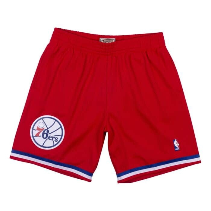 Philadelphia 76ers 2002-03 Men's Red Mitchell & Ness Swingman Shorts, Size: Small