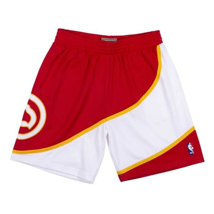 Atlanta Hawks 86-87 Men's Red Mitchell & Ness Swingman Shorts