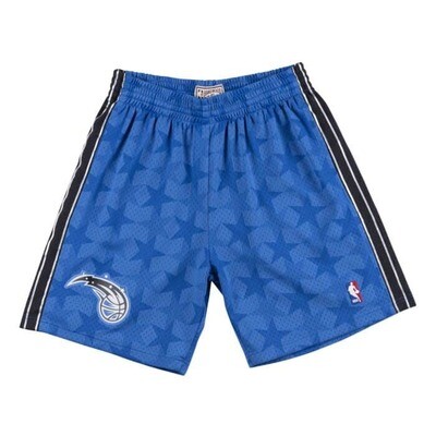 Orlando Magic 2000-01 Men's Blue Stars Mitchell & Ness Swingman Shorts