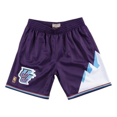 Utah Jazz 1996-97 Men's Purple Mitchell & Ness Swingman Shorts