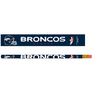 Denver Broncos 6 Pack Pencils Denver Broncos 6 Pack Pencils
