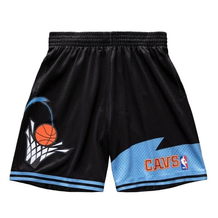Cleveland Cavaliers 97-98 Men's Black Mitchell & Ness Swingman Shorts