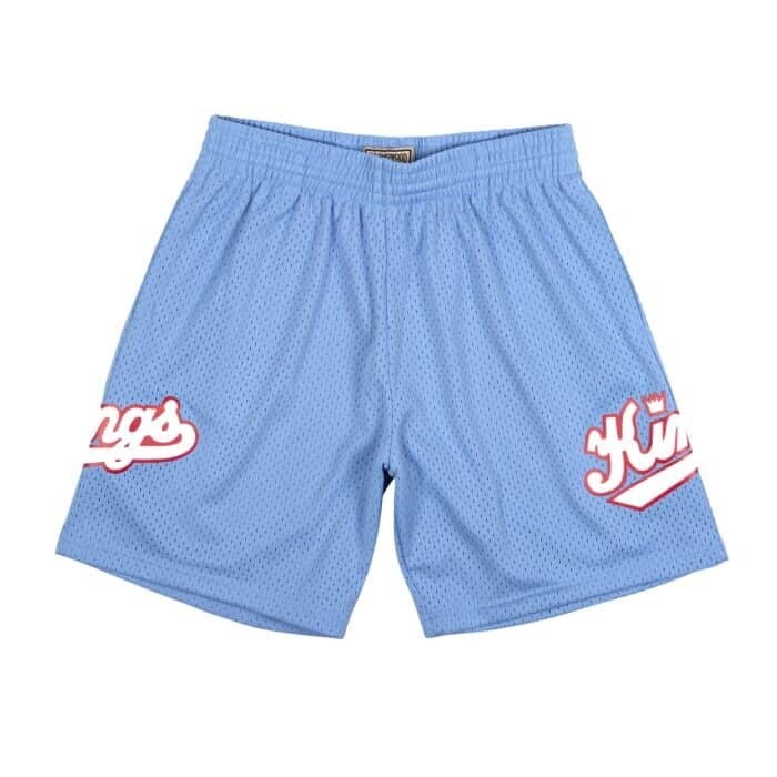 Sacramento Kings 1985-86 Men's Sky Blue Mitchell & Ness Swingman Shorts