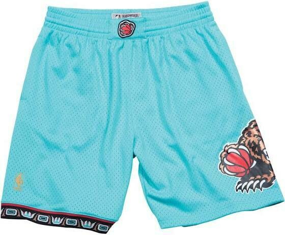 Vancouver Grizzlies 1996-97 Men's Teal Mitchell & Ness Swingman Shorts