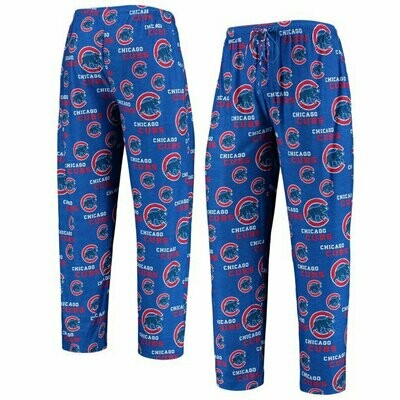 Chicago Cubs Men's Concepts Sport Zest All Over Print Pajama Pants