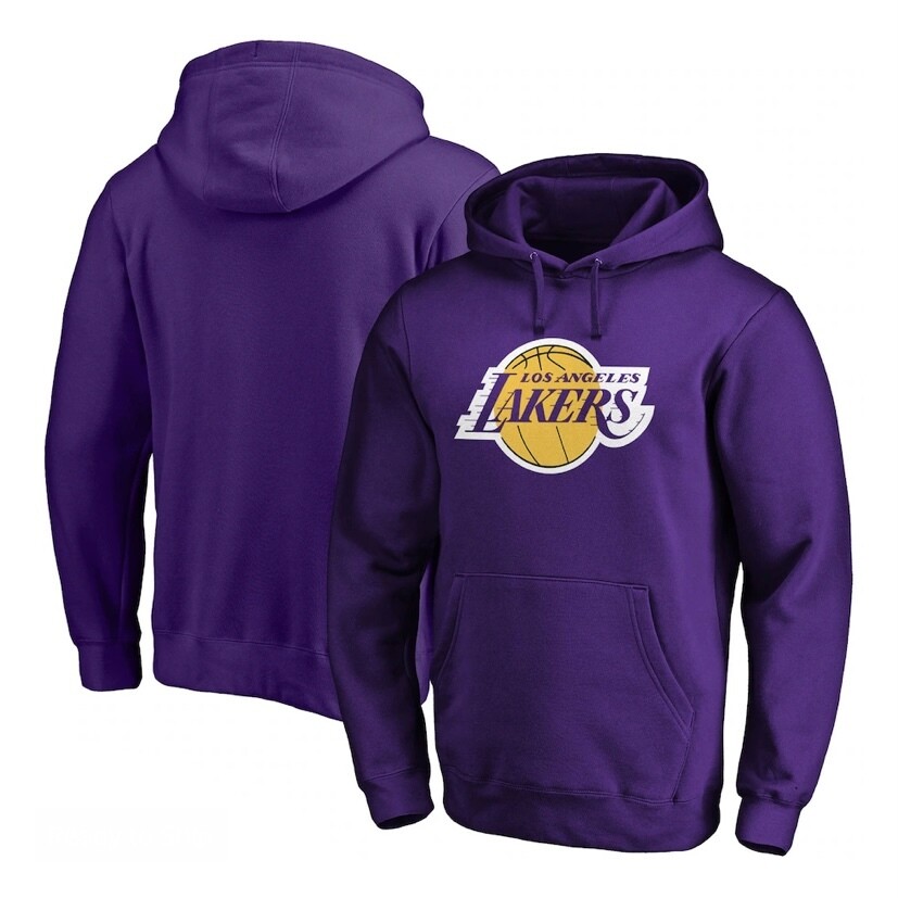 Los Angeles Lakers Men’s Purple Team Logo Pullover Hoodie