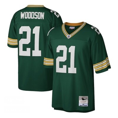 Green Bay Packers Charles Woodson 2010 Men's Green Mitchell & Ness Legacy Jersey