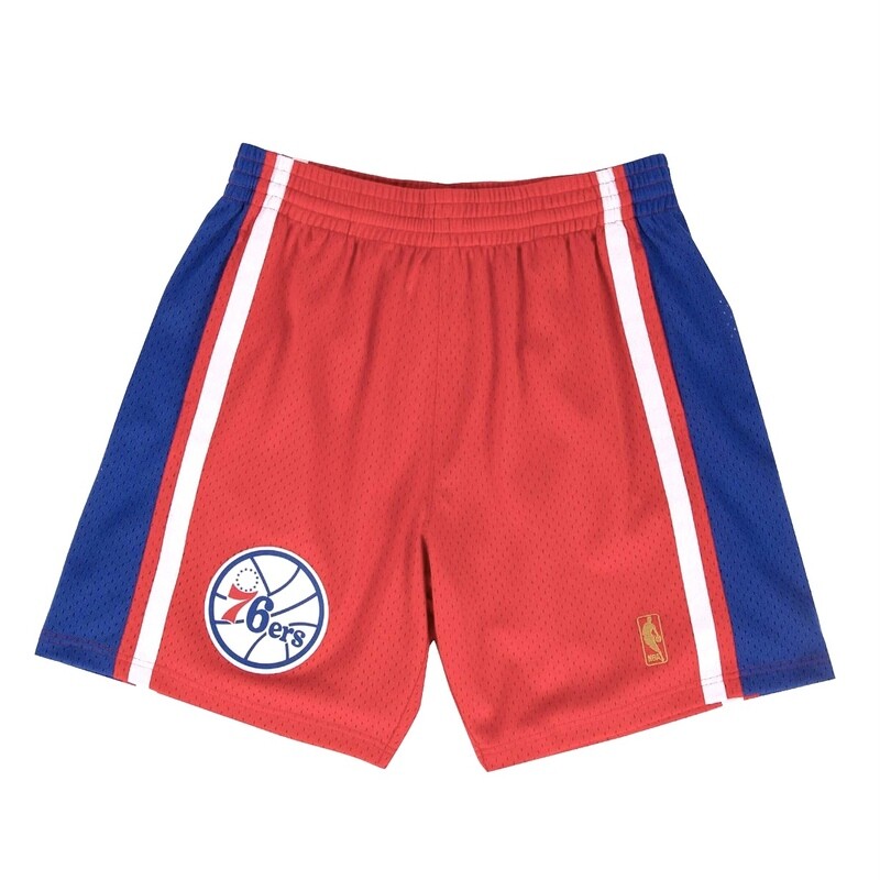 Philadelphia 76ers 96-97 Men's Red Mitchell & Ness Swingman Shorts