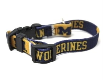 Michigan Wolverines Dog Collar