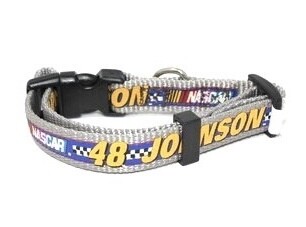 Jimmie Johnson Gray Dog Collar