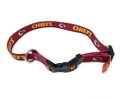 kansas city chiefs dog collar