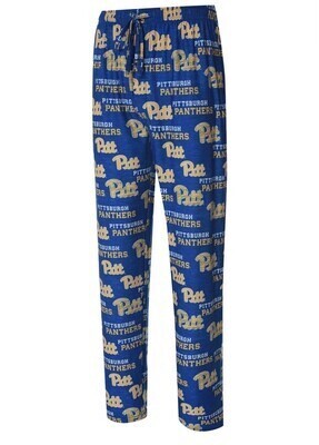 Pitt Panthers Men's Concepts Sport Zest All Over Print Pajama Pants