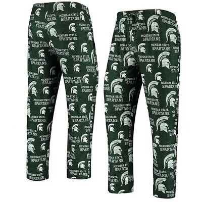 Michigan State Spartans Men's Concepts Sport Zest All Over Print Pajama Pants