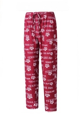 Texas A&M Aggies Men's Concepts Sport Fairway Knit Pajama Pants