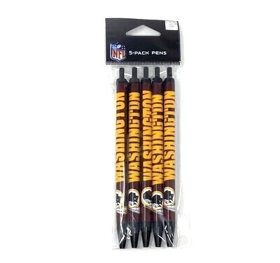 Washington Redskins 5 Pack Pens