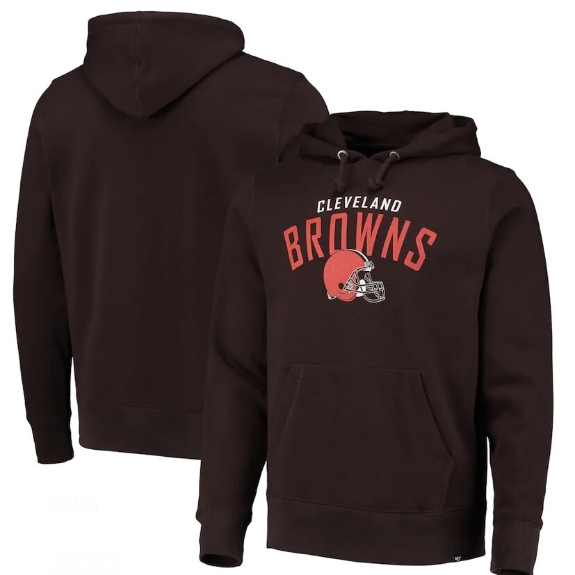 Cleveland Browns Men's 47 Brand Outrush Headline Hoodie