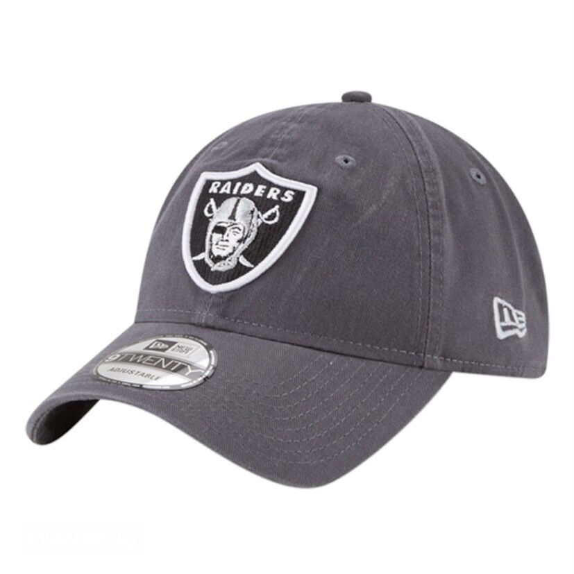 Las Vegas Raiders Men’s Charcoal New Era 9Twenty Adjustable Hat