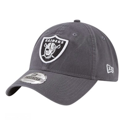 Las Vegas Raiders Men’s Charcoal New Era 9Twenty Adjustable Hat