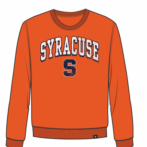 Syracuse Orange Men’s 47 Brand Orange Arch Built Headline Crewneck Fleece