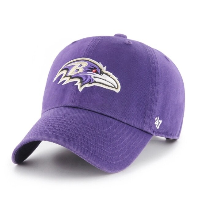 Baltimore Ravens Men's Purple 47 Brand Clean Up Adjustable Hat