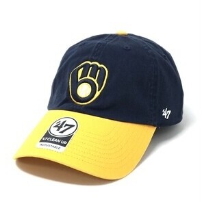 Milwaukee Brewers Men's 47 Brand Clean Up Adjustable Two Toned Hat